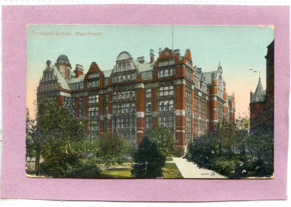 Technical School Manchester Lancashire Vintage A4 Photo Print