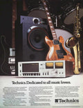 Technics Stereo System 1970s Vintage Retro Advert