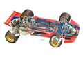 Tecno PA123 1972 cutaway A4 Photo Print