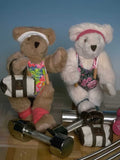 Teddy Bears Satged Teddy Bear Fitness A4 Photo Print