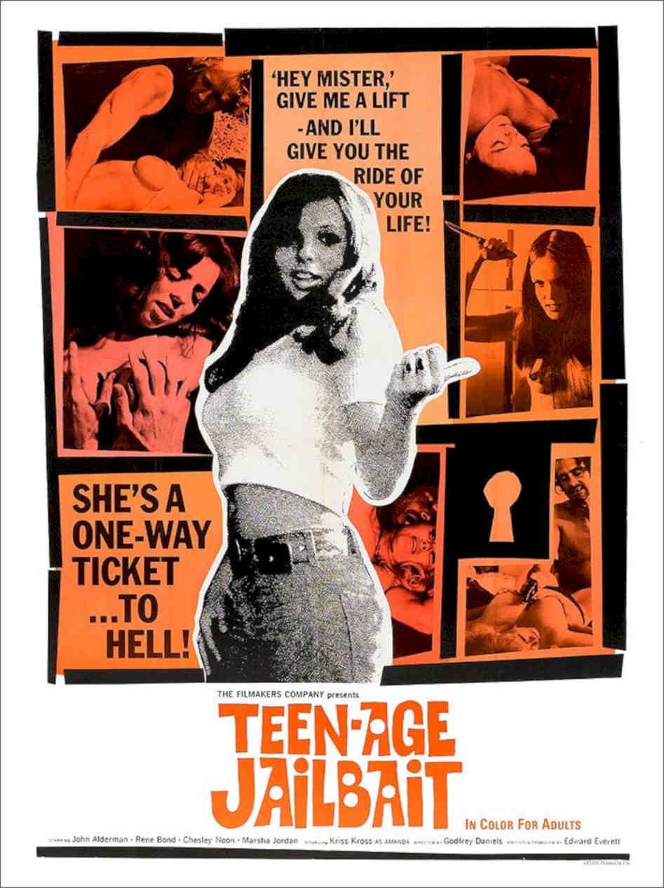 Teenage Jailbait Movie Poster Vintage Retro Advert Poster A4 Photo Print