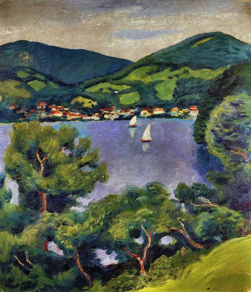 Tegern Sea Landscape August Macke Expressionism A4 Photo Print