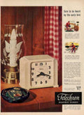 Telechron Clock Winter Vintage Retro Advert Ads A4 Photo Print