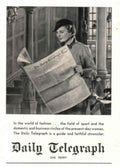 Telegraph Hallway Woman 1930s Vintage Retro Advert Poster