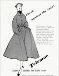 Telemac Raincoat 1950s Vintage Retro Advert Poster A4 Photo Print