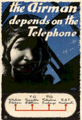 Telephone Airman Station Vintage Retro Advert Poster A4 Photo Print