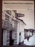 Telephone Bar Street Vintage Retro Advert Ads A4 Photo Print