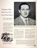 Telephone Man Rescue Vintage Retro Advert Ads A4 Photo Print