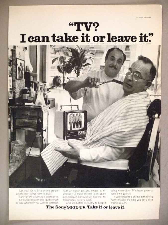 Television Advert Barber Shop barber advert A4 Photo Print