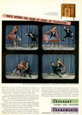 Television Dancers Farnsworth 1940s Vintage Retro Advert Poster