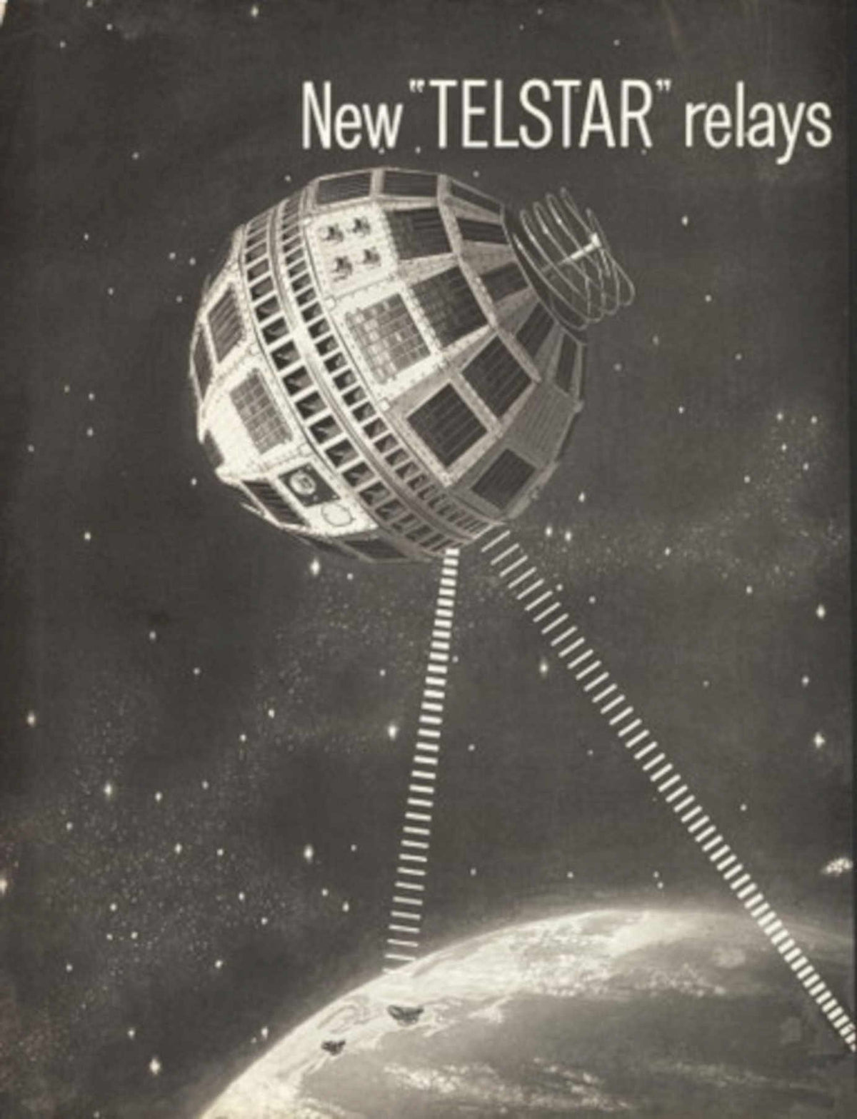 Telstar Relays Space 1960s Vintage Retro Advert