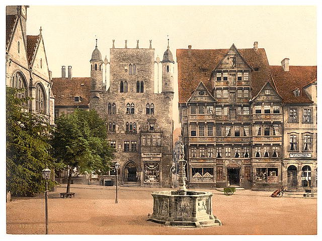 Tempelherrenhaus Hildesheim Hanover Vintage A4 Photo Print