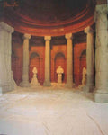 Temple Columns Statues Vintage Retro Advert Ads A4 Photo Print