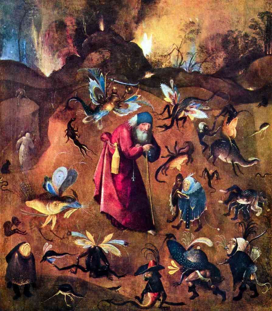 Temptation Of St Anthony Bosch A4 Photo Print