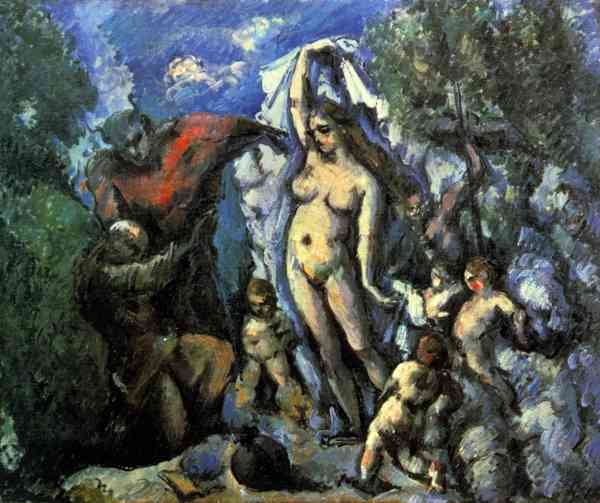 Temptation of St. Anthony by Cezanne Impressionism A4 Photo Print