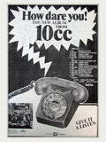 Ten Cc How Vintage Retro Advert Poster A4 Photo Print