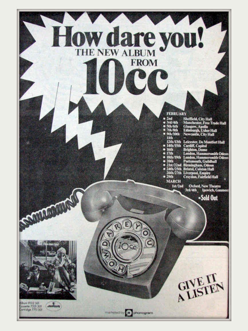 Ten Cc How Vintage Retro Advert Poster A4 Photo Print