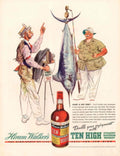 Ten High Fish 1950s Vintage Retro Advert Poster