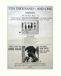 Ten Thousand Maniacs 1 Vintage Retro Advert Poster A4 Photo Print