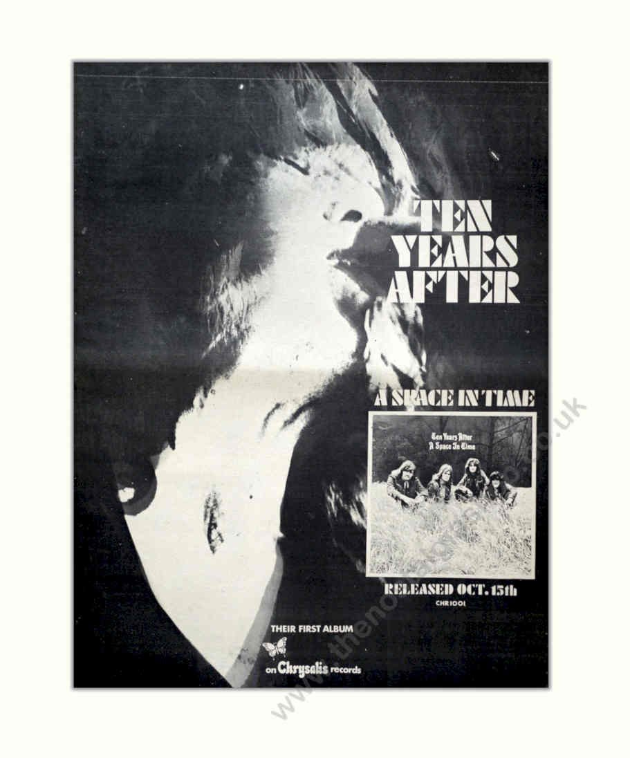 Ten Years After 1 Vintage Retro Advert Poster A4 Photo Print