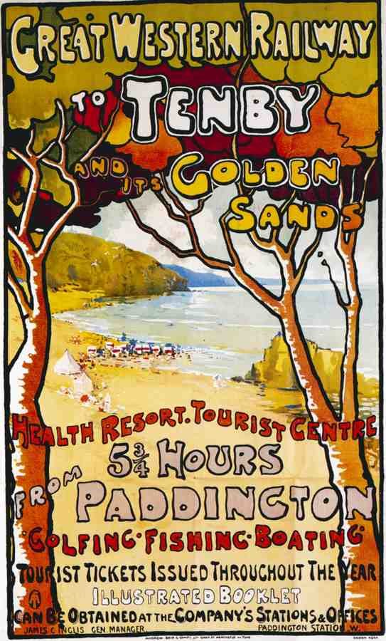 Tenby Advert A4 Photo Print