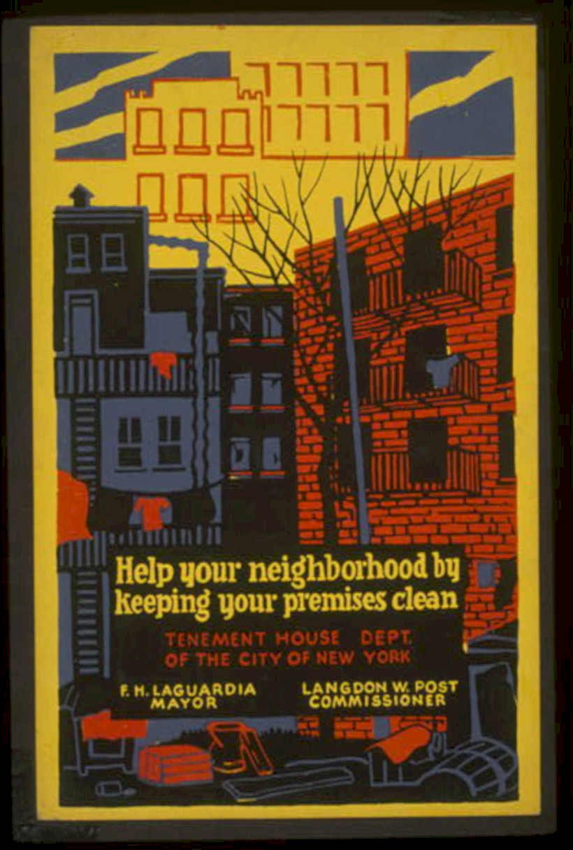 Tenement House Nyc Vintage Retro Advert Poster A4 Photo Print