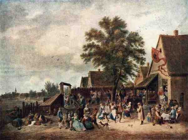 Teniers David The Younger The Village Feast A4 Photo Print
