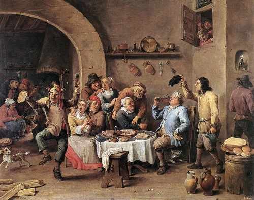 Teniers David The Younger Twelfth Night The King Drinks A4 Photo Print