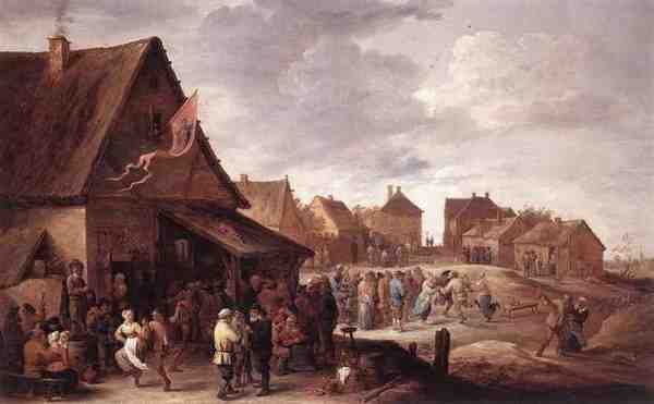 Teniers David The Younger Village Feast A4 Photo Print