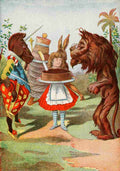 Tenniel J 1897 Alice with cake A4 Photo Print