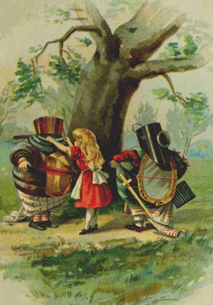 Tenniel J 1910 Do I look very pale said Tweedledum A4 Photo Print