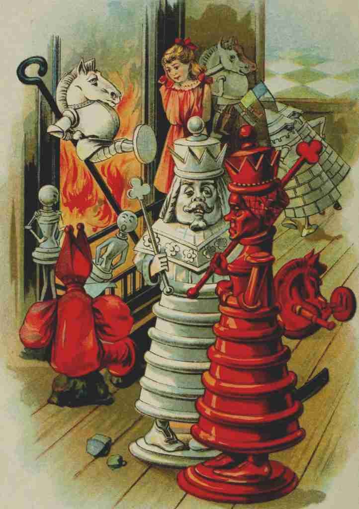 Tenniel J 1910 In Looking Glass House A4 Photo Print