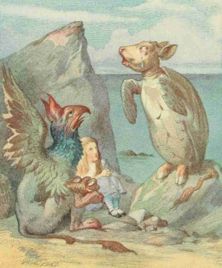 Tenniel J Alices Wonderland 1911 The Mock Turtle A4 Photo Print