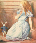 Tenniel J Alices Wonderland 1911 White Rabbit started violently A4 Photo Print