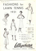 Tennis Patterns 1931 1930s Vintage Retro Advert Poster