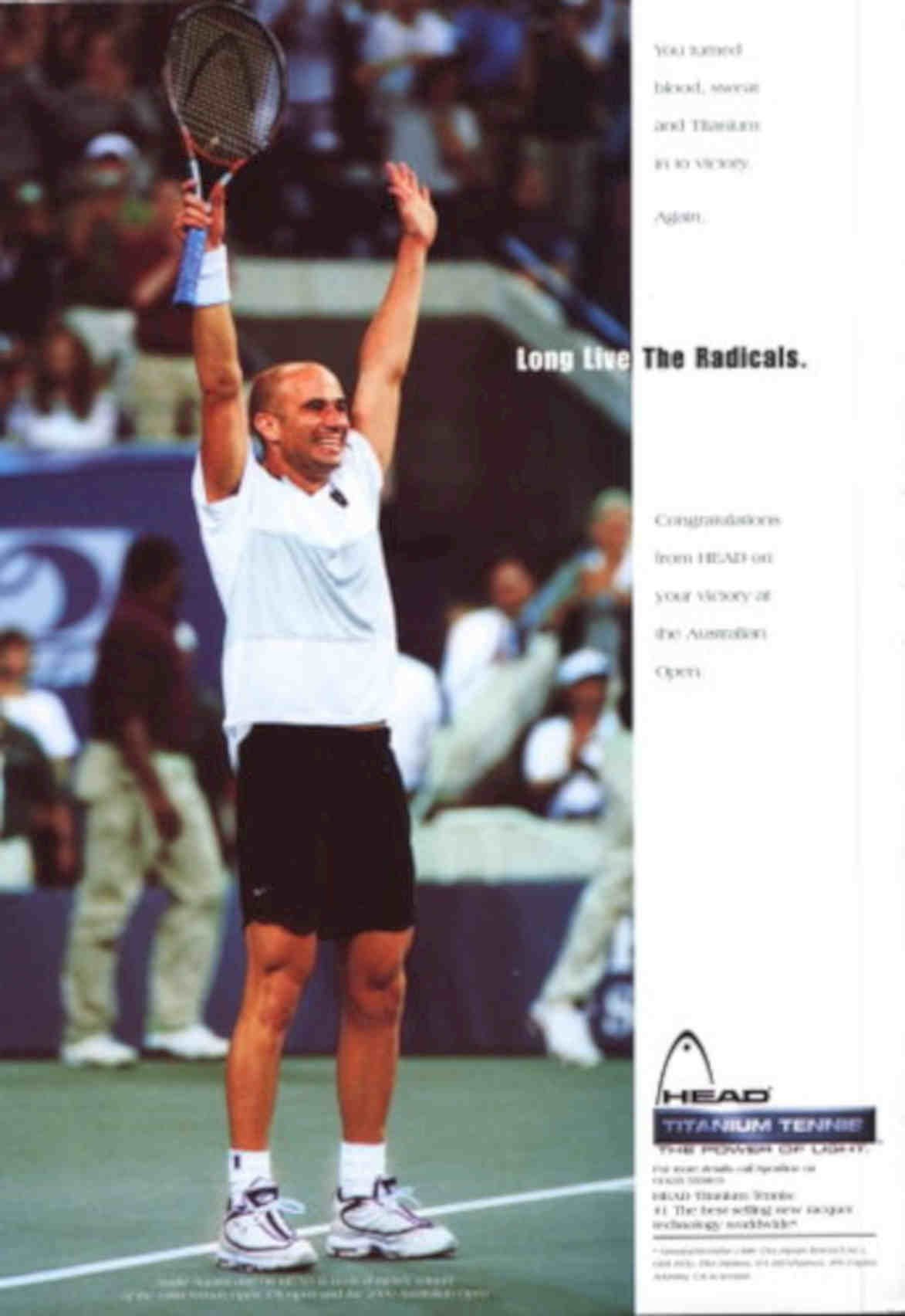 Tennis Sampras Head Vintage Retro Advert Poster A4 Photo Print