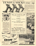Tenova Socks 1938 1930s Vintage Retro Advert Poster