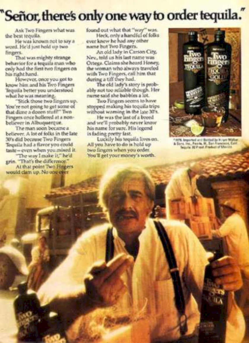 Tequila Gold Silver Vintage Retro Advert Ads A4 Photo Print