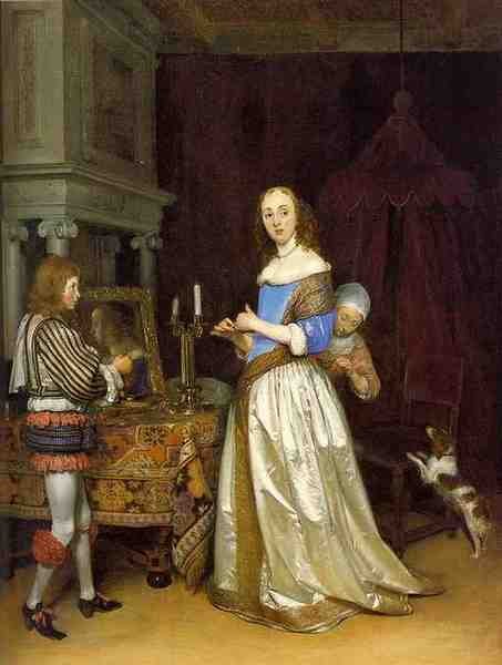 Terborch Gerard Lady At Her Toilette Wga 5 A4 Photo Print