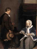 Terborch Gerard Lady Reading A Letter Detail 5 A4 Photo Print