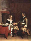 Terborch Gerard Man Offering A Woman Coins 5 A4 Photo Print