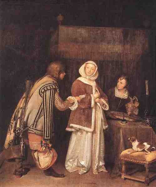 Terborch Gerard The Letter 5 A4 Photo Print