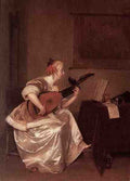 Terborch Gerard The Lute Player 1667 5 A4 Photo Print