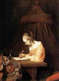Terborch Gerard Woman Writing A Letter 5 A4 Photo Print