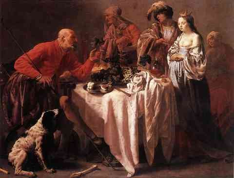 Terbrugghen Hendrick Jacob Reproaching Laban A4 Photo Print
