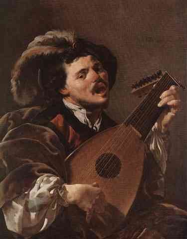 Terbrugghen Hendrick Lute Player A4 Photo Print