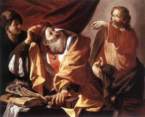 Terbrugghen Hendrick The Calling Of St Matthew 1616 A4 Photo Print