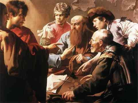 Terbrugghen Hendrick The Calling Of St Matthew A4 Photo Print