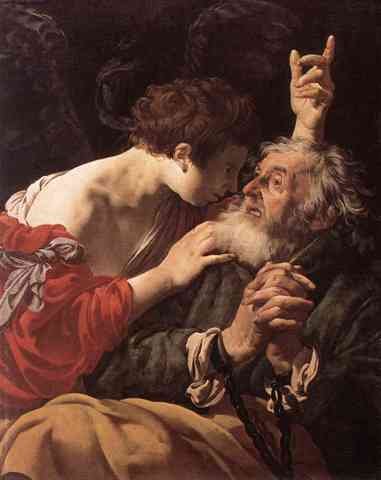 Terbrugghen Hendrick The Deliverance Of St Peter A4 Photo Print