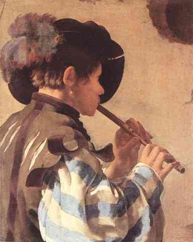 Terbrugghen Hendrick The Flute Player A4 Photo Print